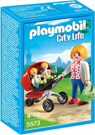Playmobil 5573 City Life Äiti & Kaksosvaunut