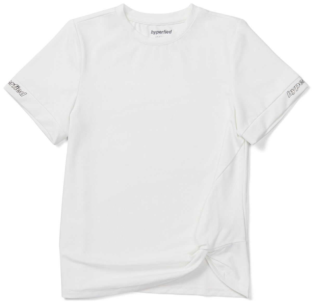 Hyperfied Jersey Knot Logo Top, Snow White