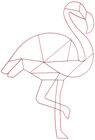 POPP Flamingo Seinäkoriste, Punainen