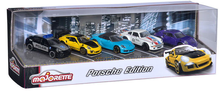 Majorette Porsche Lahjapakkaus 5 kpl Autoja