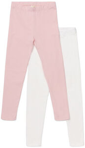 Petite Chérie Atelier Arielle Leggingsit 2-pack, Pink/White