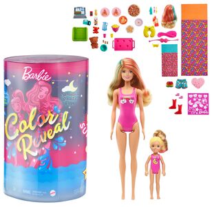 Barbie Color Reveal Nukke + Lisätarvikkeet Slumber Party