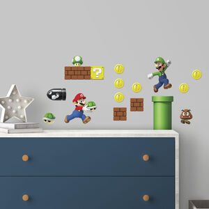 RoomMates Sisustustarrat Nintendo Super Mario
