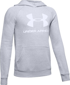 Under Armour Rival Logo Hoodie, Stealth Gray