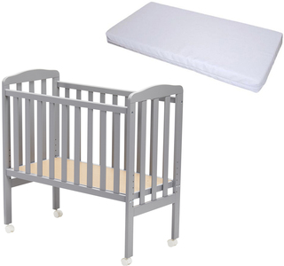 JLY Bedside Crib ja BabyDan Comfort Patja 40x84, Harmaa