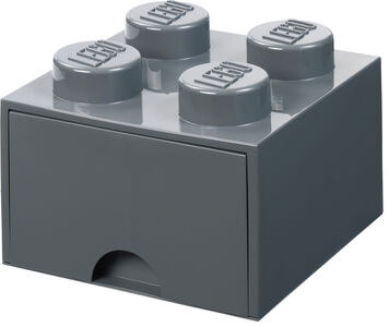 LEGO Säilytyslaatikko Vetolaatikolla 4, Dark Grey