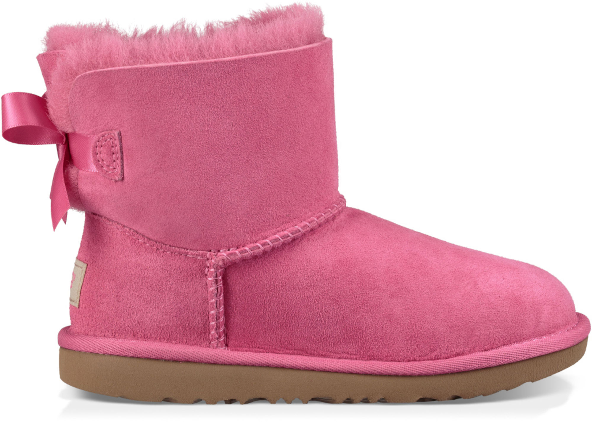 Osta UGG Mini Bailey Bow II Kids Boots, Pink Azalea | Jollyroom