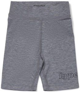 Hyperfied Jersey Logo Biker Shorts, Grey Melange