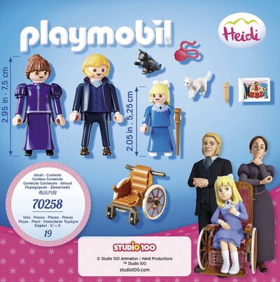 Playmobil 70258 Heidi Clara, Isä ja Rouva Rottenmeier