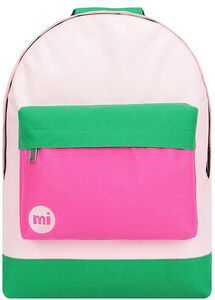 Mi-Pac Classic Colour Block Reppu, Blush/Leaf Green